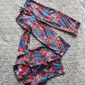 Heidi Klum' truly scrumptious ' light fleece boys buttoned Pj 4T